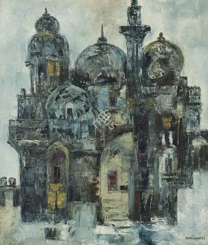 A.A. Almelkar (Artist), Untitled, 1965, Painting
