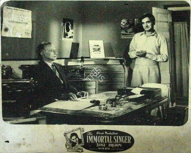 Nitin Bose (Director), Amar Saigal, 1955, Lobby Card