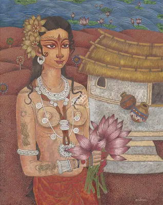 A.A. Almelkar (Artist), Untitled, Painting