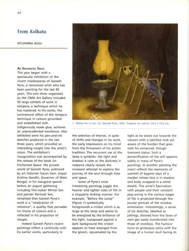 Rituparna Basu (Essayist), From Kolkata, 2006, Essay