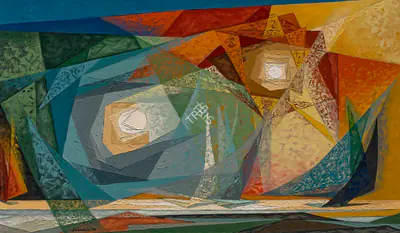 Sabavala, Jehangir (Artist). The Radiant Spheres, 1963 | Painting, Ch.NeY/18.09.24, 2024 · Christie's