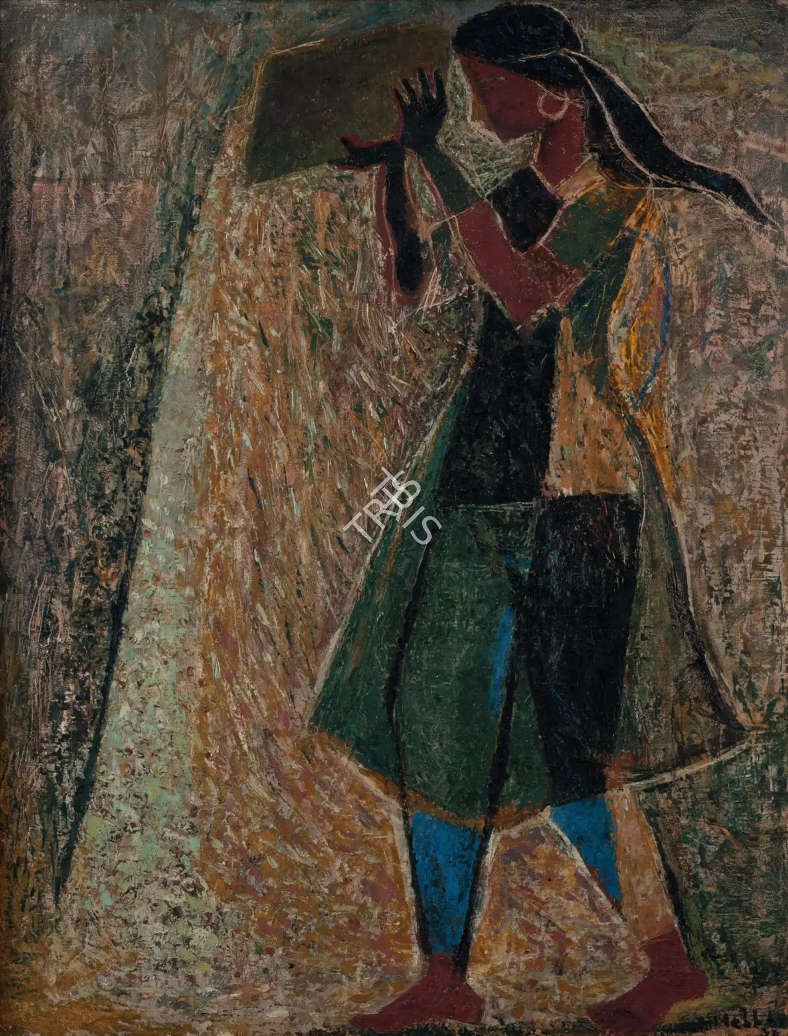 K.K. Hebbar (Artist), Untitled, 1958, Painting