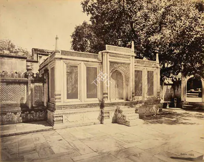 Samuel Bourne (Photographer), Tomb of Mirza Jehanghir, 1865, Antiquarian Photograph
