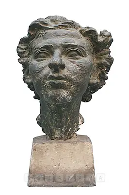 Baij, Ramkinkar (Artist). Bust Of Ira Vakil (Nee Chaudhuri), 1947 | Sculpture, Os.Del/15.12.11, 2011 · Osian's