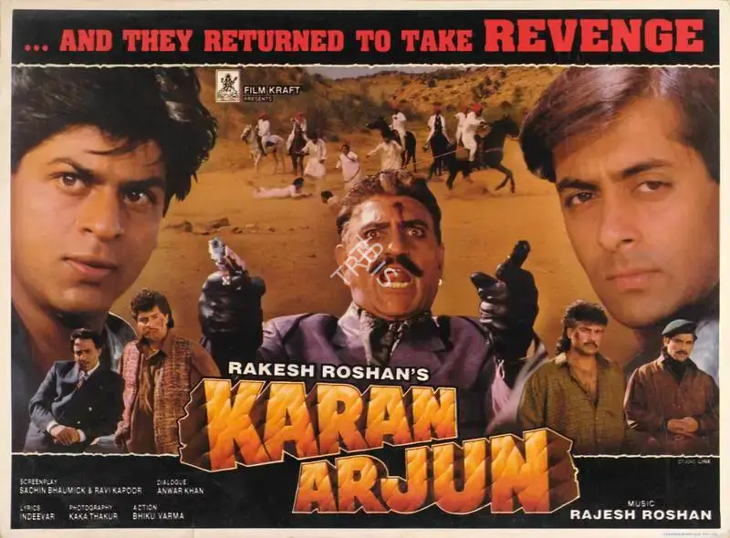 Rakesh Roshan (Producer), Karan Arjun, 1995, Lobby Card