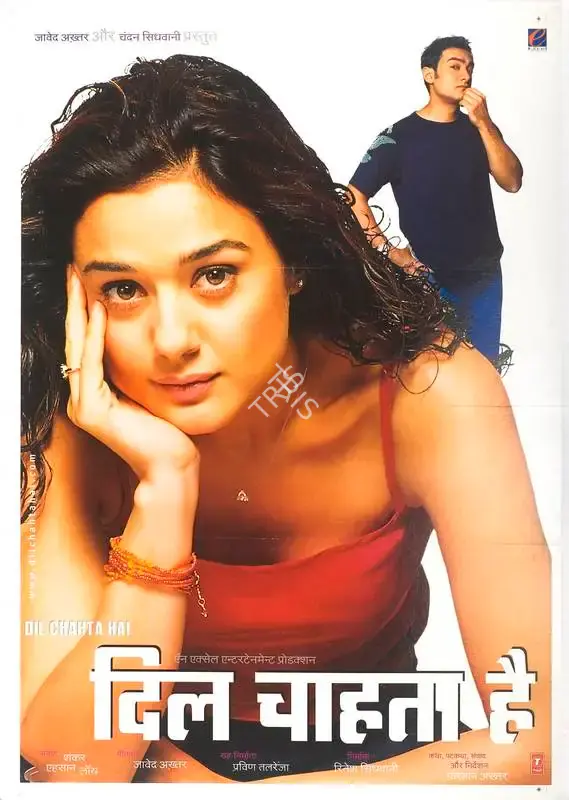 Farhan Akhtar (Producer), Dil Chahta Hai, 2001, Full Sheet Poster