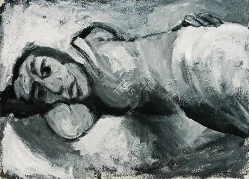 Sudhir Patwardhan (Artist), Reclining Woman, 1992, Painting