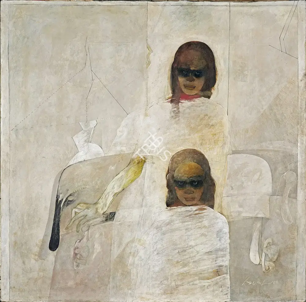 Das, Sunil (Artist). Untitled, 1988 | Painting, AG.Onl/24.06.22, 2022 · Asta Guru