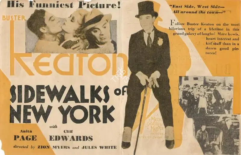 Zion Myers (Director), Sidewalks of New York, 1931, Handbill