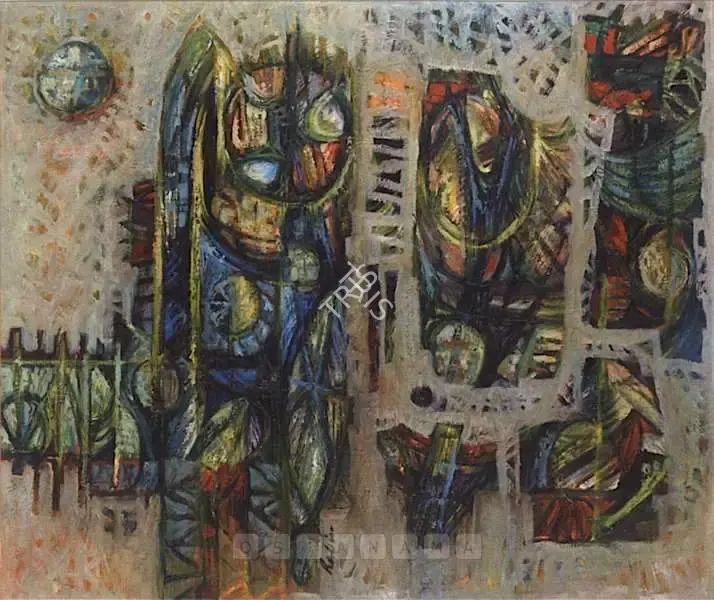Mondal, Rabin (Artist). Untitled, n.d. | Painting, Bon.Lon/02.06.10, 2010 · Bonhams
