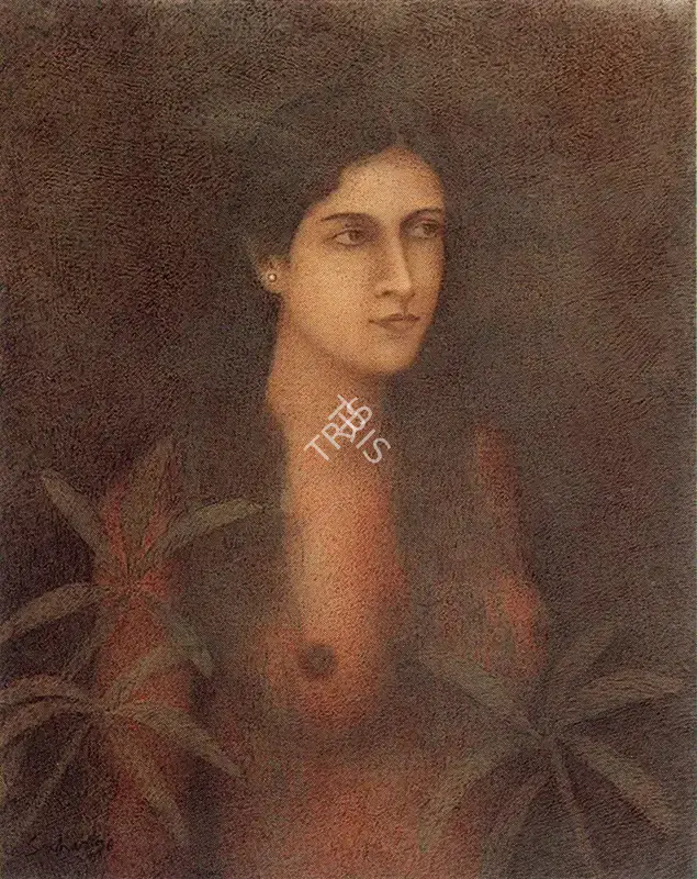 Suhas Roy (Artist), Charulata, 1996, Painting