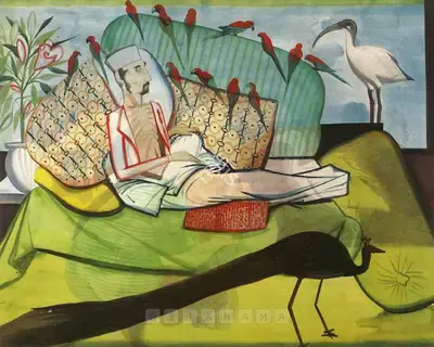Shibu Natesan (Artist), Inayat Khan, 2003, Painting