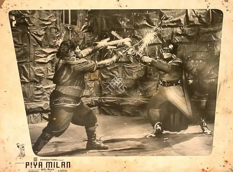 Raghunath (Director), Piya Milan, 1958, Lobby Card