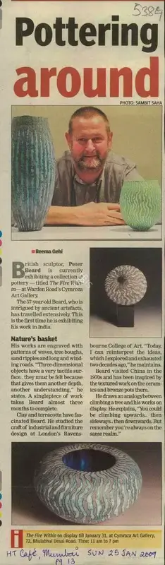 Reema Gehi (Reporter), Pottering Around, 2009, Newspaper Clipping