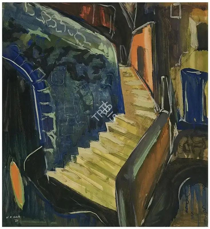 H.A. Gade (Artist), Untitled, 1950, Painting
