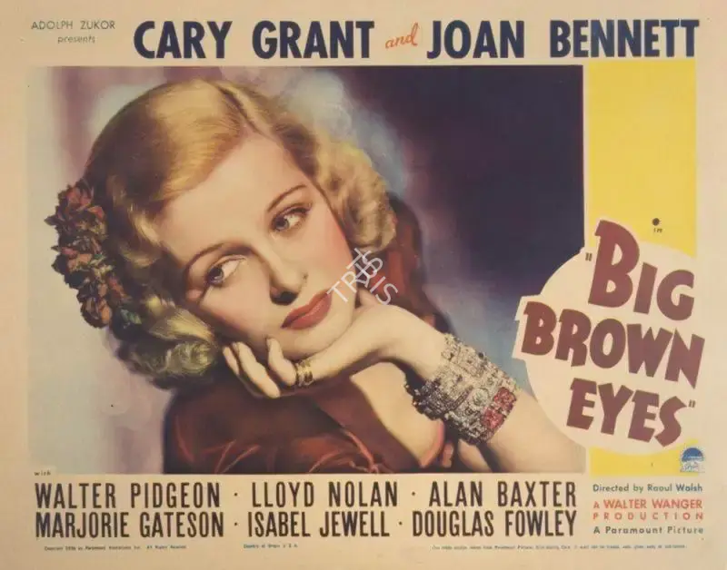 Raoul Walsh (Director), Big Brown Eyes, 1936, Lobby Card