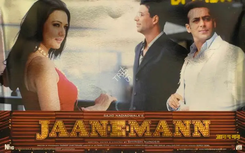 Sudeep Chatterjee (Cinematographer), Jaan E Mann, 2006, Lobby Card