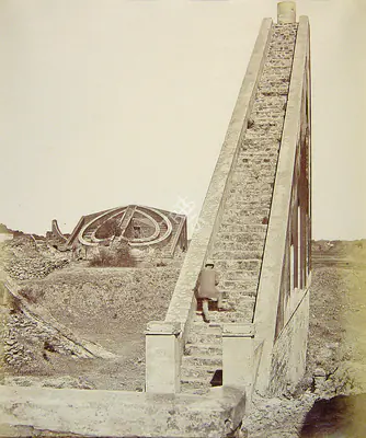 Felice Beato (Photographer), Old Observatory - Near Delhi, 1858, Antiquarian Photograph