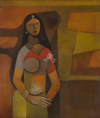Bimal Dasgupta (Artist), Untitled, Painting