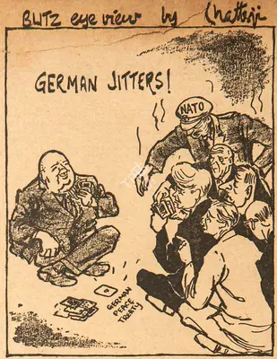 Basu Chatterjee (Cartoonist), German Jitters !, 1961, Cartoons