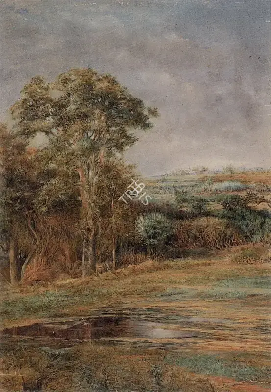 Satayen Prasad Gangooly (Artist), Landscape, 1927, Painting