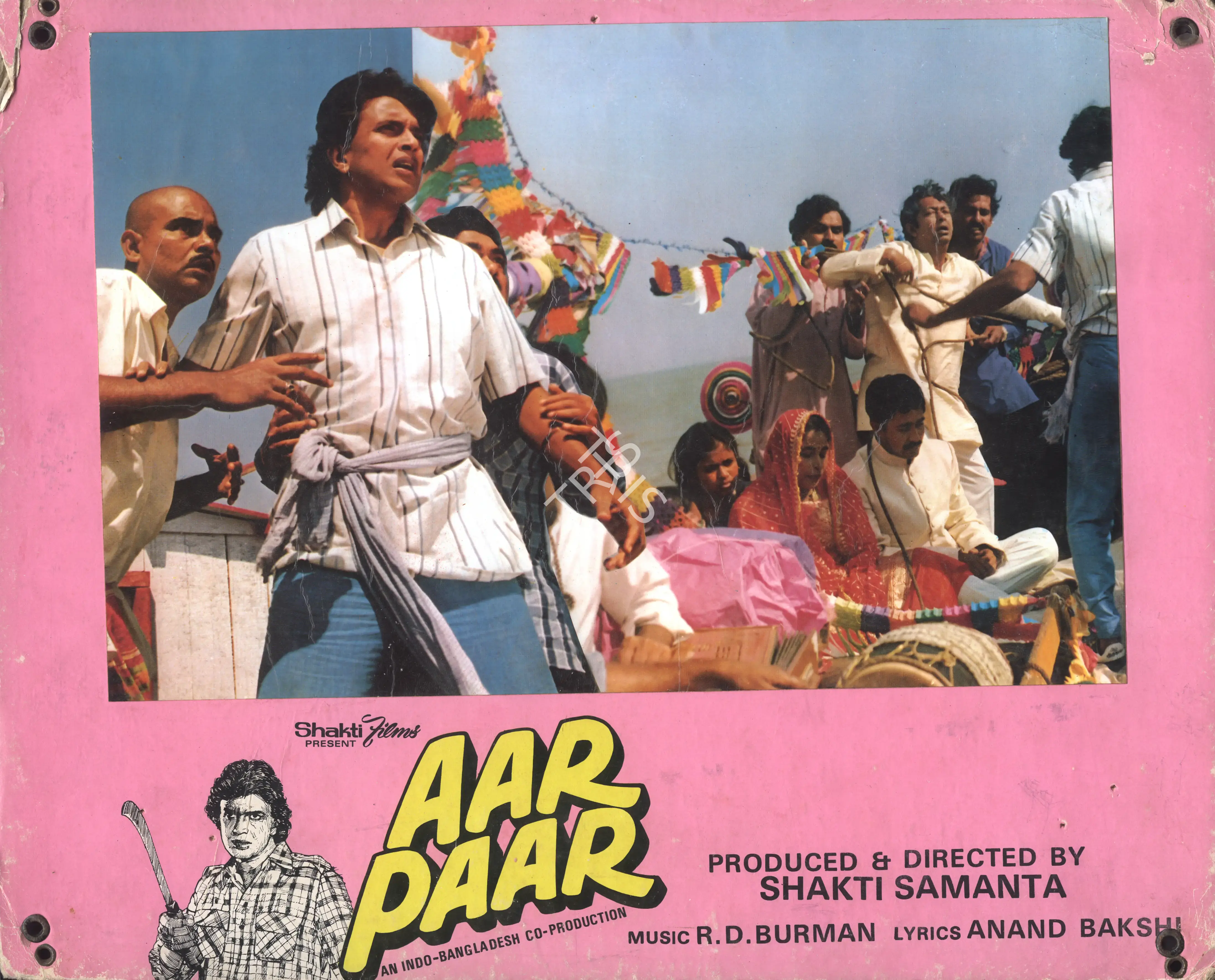 Shakti Samanta (Producer), Aar Paar, 1985, Photographic Still Mounted on Lobby Card