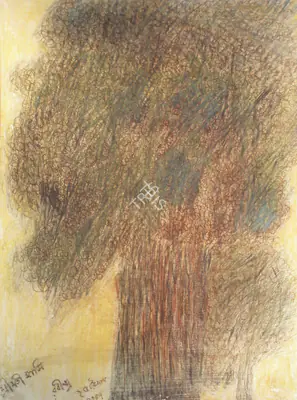 Rabindranath Tagore (Artist), Srimati Masi, 1940, Painting