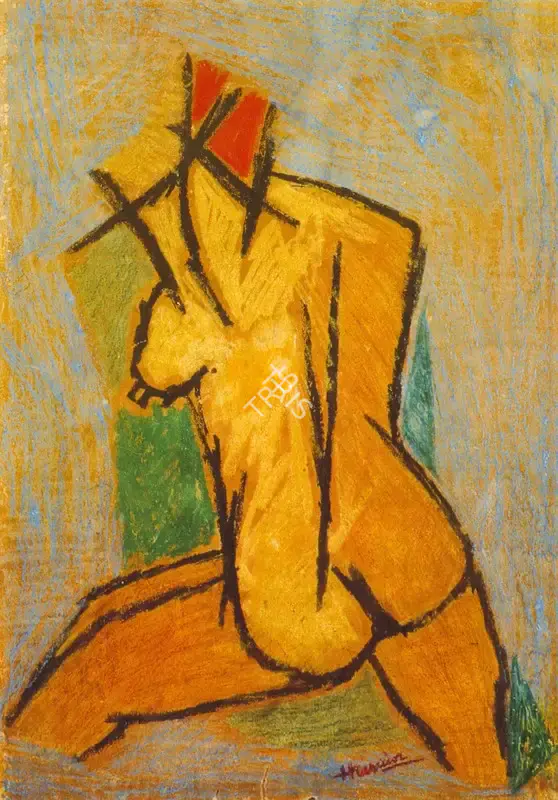 M.F. Husain (Artist), Untitled, 1955, Painting