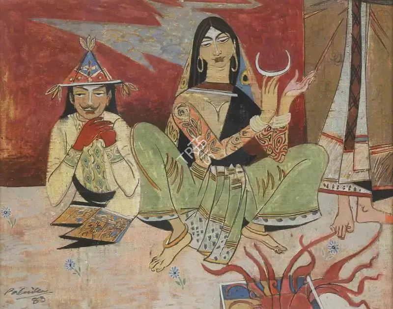 Shankar Palsikar (Artist), Space Time, 1983, Painting