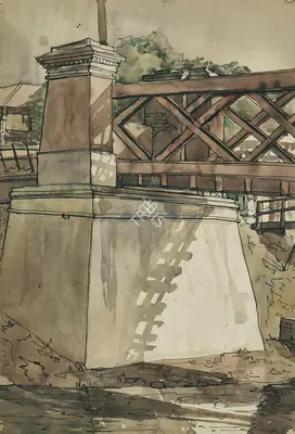 Bikash Bhattacharjee (Artist), Untitled, 1950, Painting