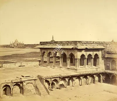 Felice Beato (Photographer), Dewan Khas or Hall of Audience, Fort of Agra, 1859, Antiquarian Photograph