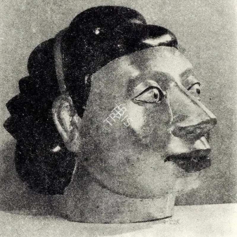 Ravinder Reddy (Artist), Head of a Woman, 1990, Sculpture