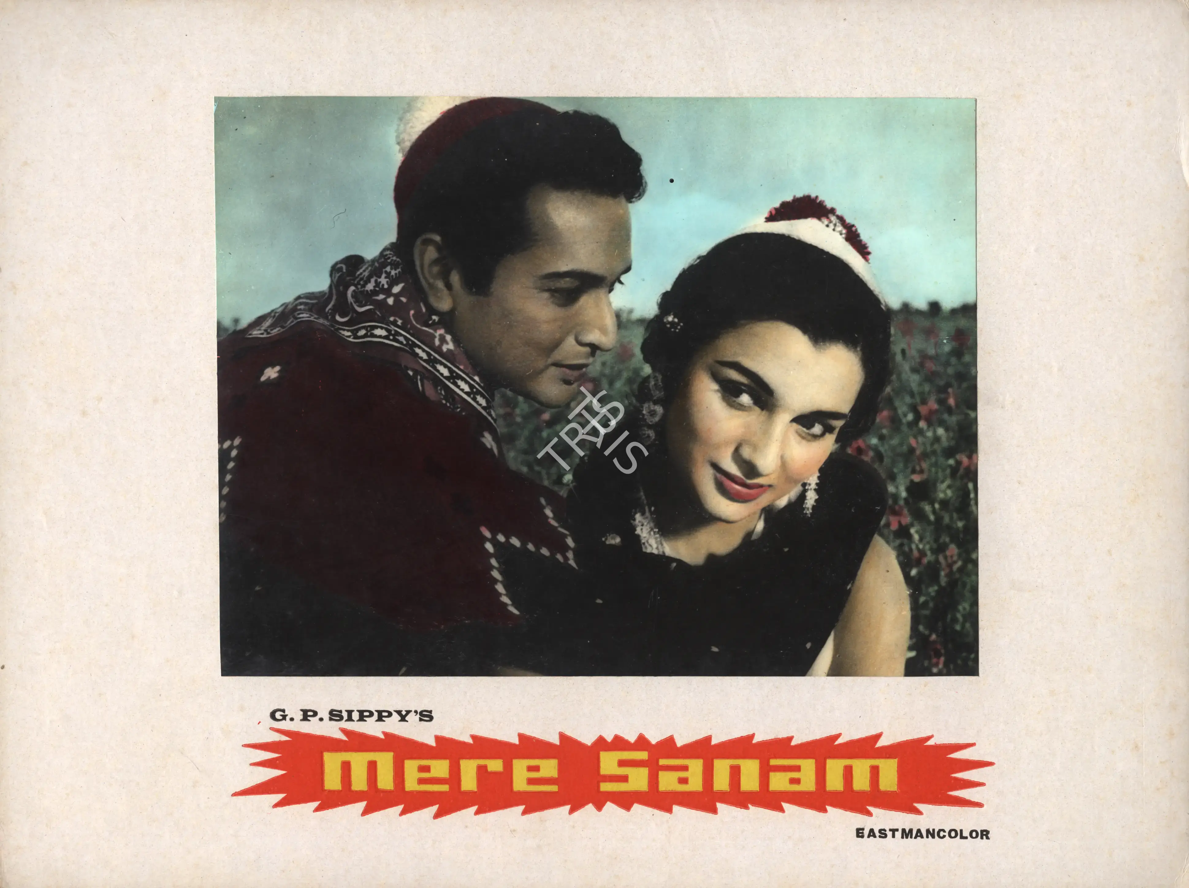 K. Vaikunth (Cinematographer), Mere Sanam, 1965, Photographic Still Mounted on Lobby Card