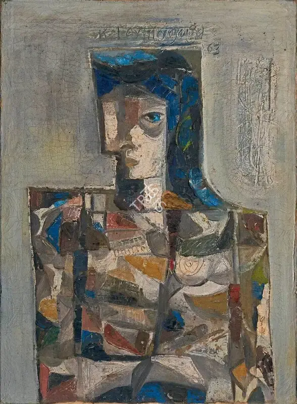 Goud, K. Laxma (Artist). Untitled, 1963 | Painting, AG.Onl/12.12.23, 2023 · Asta Guru
