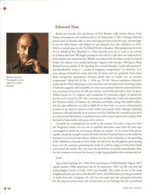 Monisha Ahmed (Essayist), Editorial Note, 2011, Essay