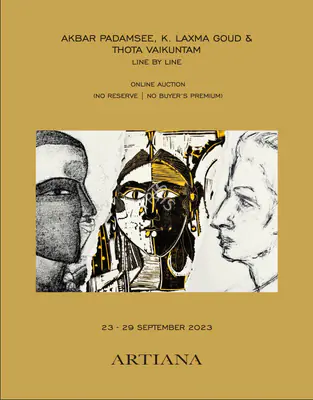 Artiana (Auction House), Indian Modern and Contemporary Art, 2023, Auction Catalogue