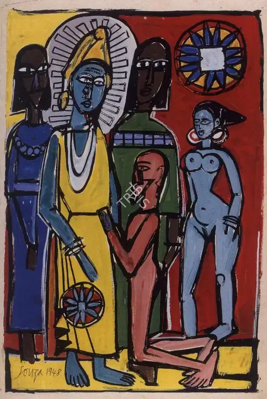 F.N. Souza (Artist), Untitled, 1948, Painting