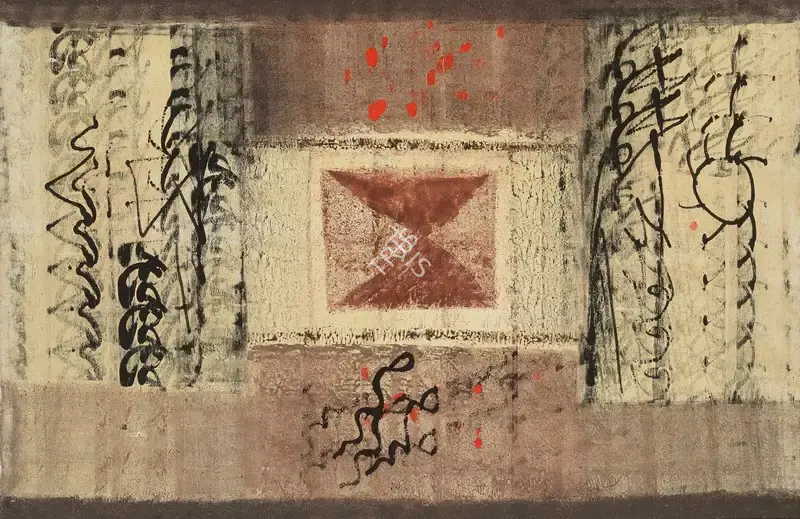 Swaminathan, J. (Artist). Text Decoded II, 1993 | Painting, Ch.NeY/23.03.22, 2022 · Christie's