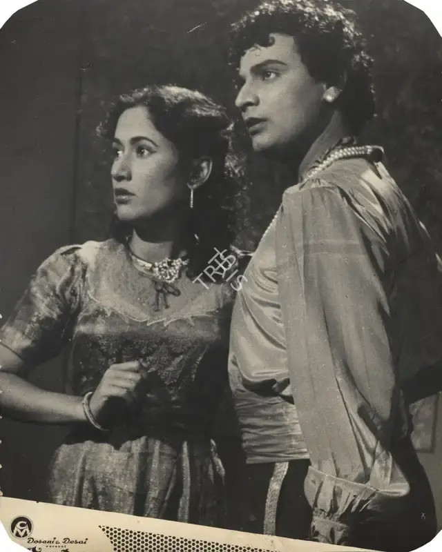 A.J. Dosani (Producer), Teen Sardar, 1955, Photographic Still