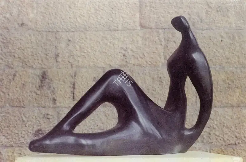 Pilloo Pochkhanawala (Artist), Seated Woman II, 1955, Sculpture