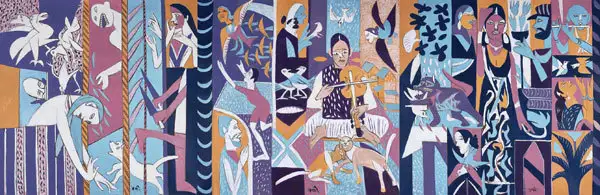 Subramanyan, K.G. (Artist). Black Grey White, 2014 | Painting, AG.Onl/22.03.16, 2016 · Asta Guru