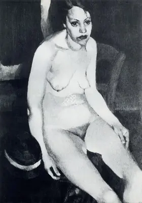 Amrita Sher-Gil (Artist), Professional Model, 1933, Painting
