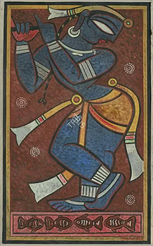Jamini Roy (Artist), Untitled, 1950, Painting