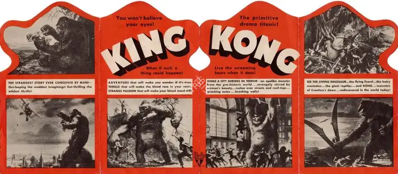 Ernest B. Schoedsack (Director), King Kong, 1933, Handbill