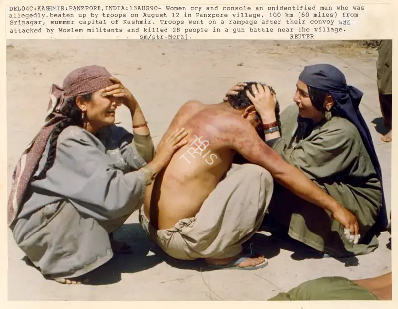 Meraj (Photographer), Del04C: Kashmir: Panzpore, India: 13Aug90, 1990, Contemporary Photograph