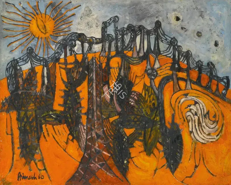Avinash Chandra (Artist), Untitled (Hills of Simla), 1960, Painting