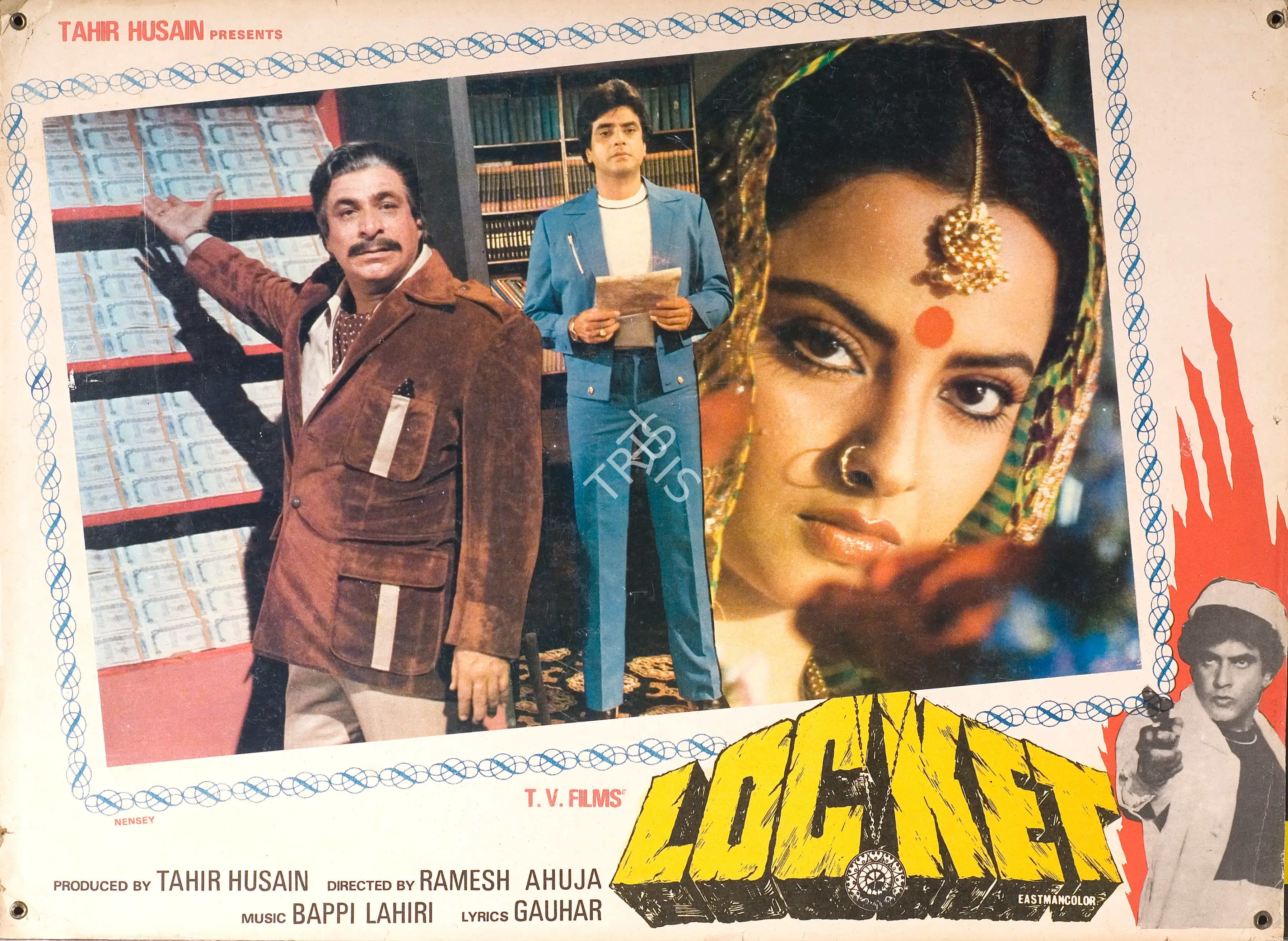 Tahir Husain (Producer), Locket, 1985, Photographic Still Mounted on Lobby Card