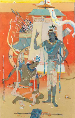 Ajay Ghosh (Artist), Parthasharthi, 1991, Painting