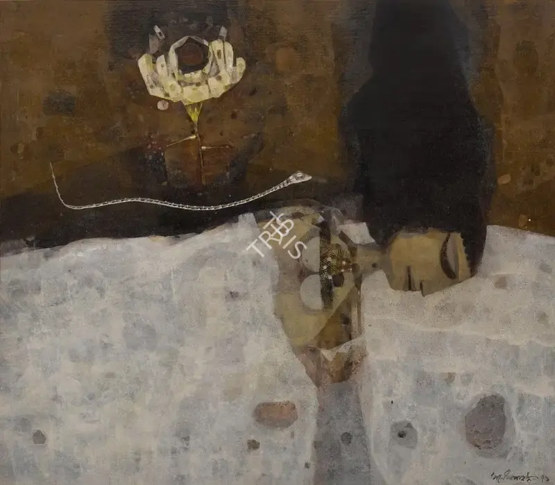 Pyne, Ganesh (Artist). Slumberland, 1971 | Painting, So.NeY/21.03.22, 2022 · Sotheby's