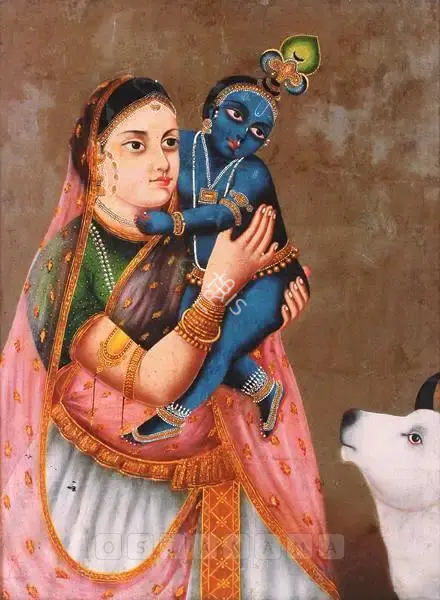 Early Bengal School (Artist), Yashoda With The Infant Krishna, 1915, Painting